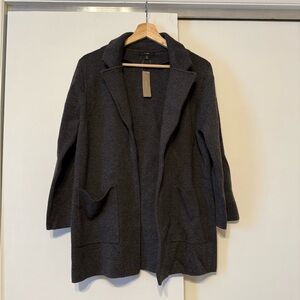 J. Crew Charcoal Open Front Cardigan